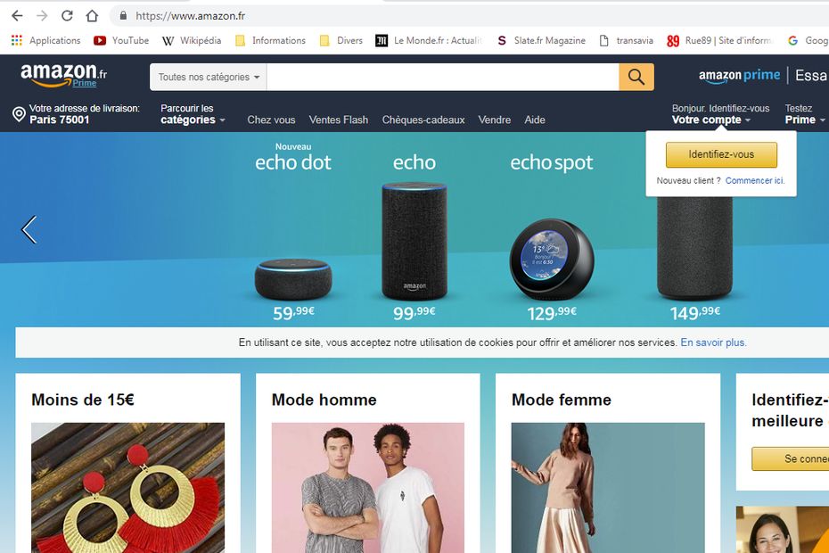 Algorithmes de recommandation - L'interface Amazon
