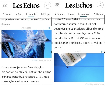 Format "Flow Landscape" développé par Teads pour La Mer et Les Echos Format "Flow Landscape" développé par Teads pour La Mer et Les Echos formats innovants display