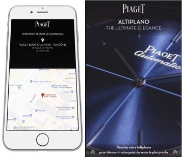 Format "Incine to Store" développé par Vogue Italie pour Piaget Format "Incine to Store" développé par Vogue Italie pour Piaget formats innovants display