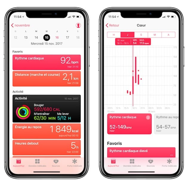 suivre à travers une application santé son rythme cardiaque et plus encore