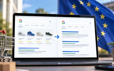 Google fait disparaître une grosse partie des résultats produits gratuits en Europe
