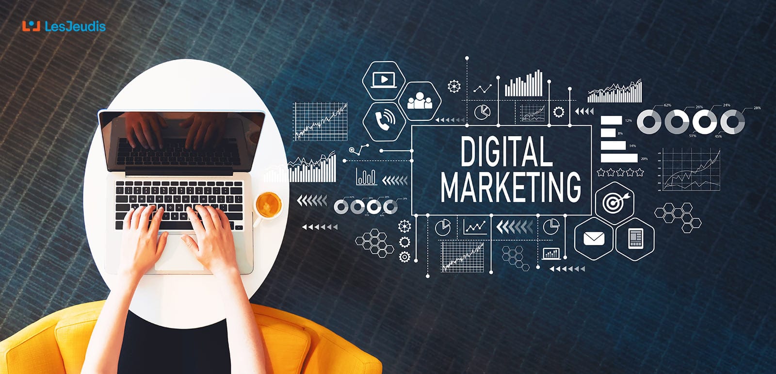 Infographie - les métiers du marketing digital