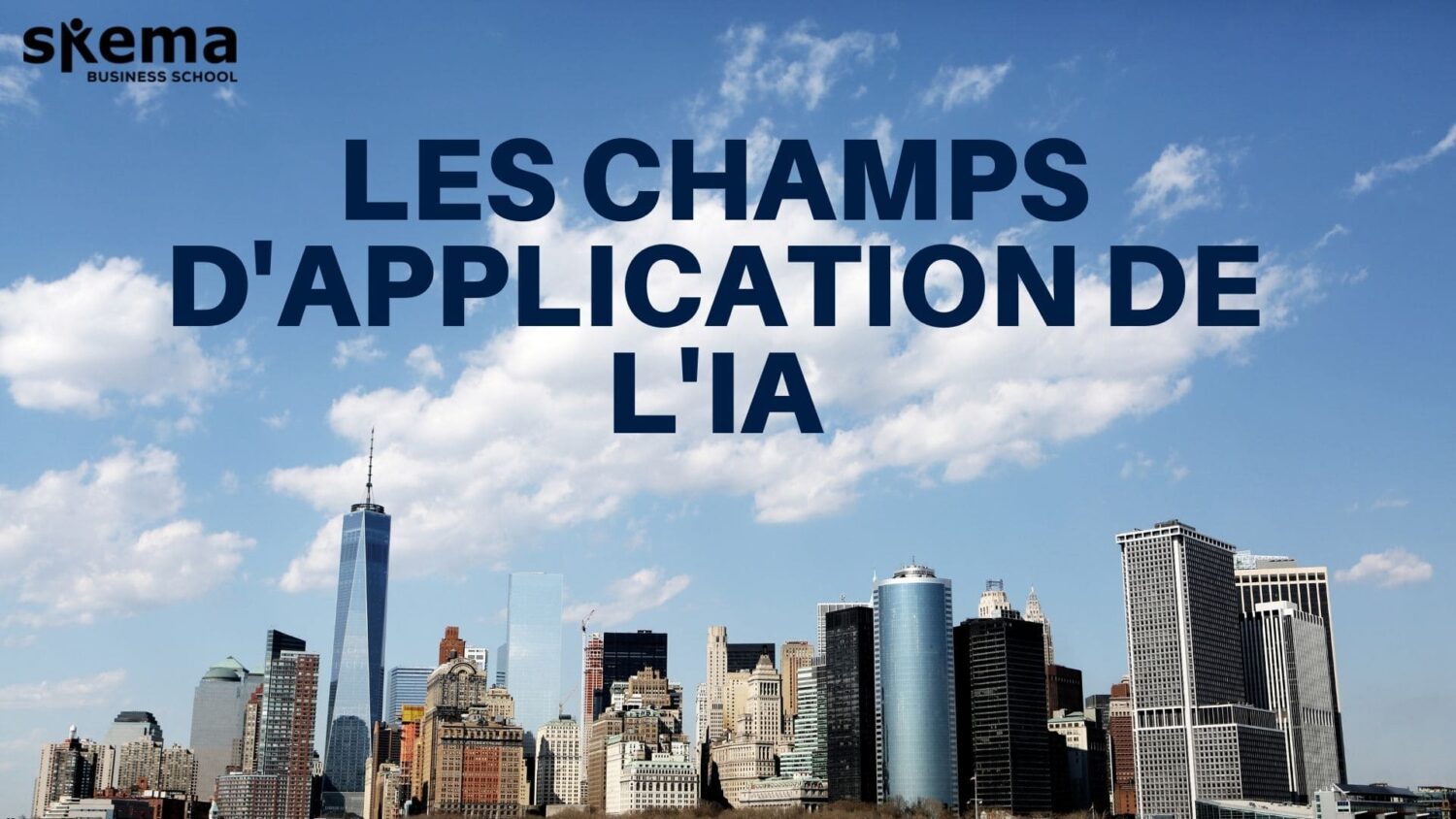 intelligence artificielle et ses champs d'application